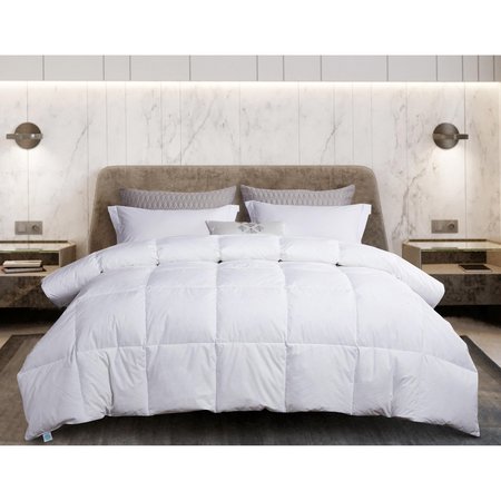 MARTHA STEWART White Goose Feather & Down Comforter, White, Full/Queen MS003035